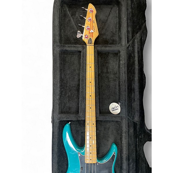 Used Peavey patriot Tropical Turquoise Electric Bass Guitar