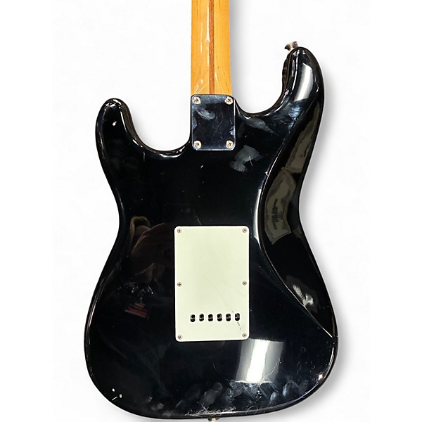 Used 1993 Fender Standard Stratocaster Black Solid Body Electric Guitar
