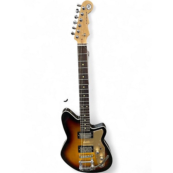 Used Reverend Jetstream HCB 3 Tone Sunburst Solid Body Electric Guitar