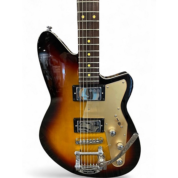 Used Reverend Jetstream HCB 3 Tone Sunburst Solid Body Electric Guitar