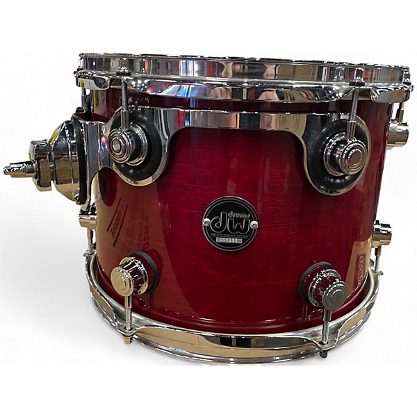 Used DW 5 Piece Performance Series Cherry Stain Drum Kit