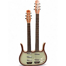 Used Jerry Jones Neptune Double Neck Copper Burst Solid Body Electric Guitar