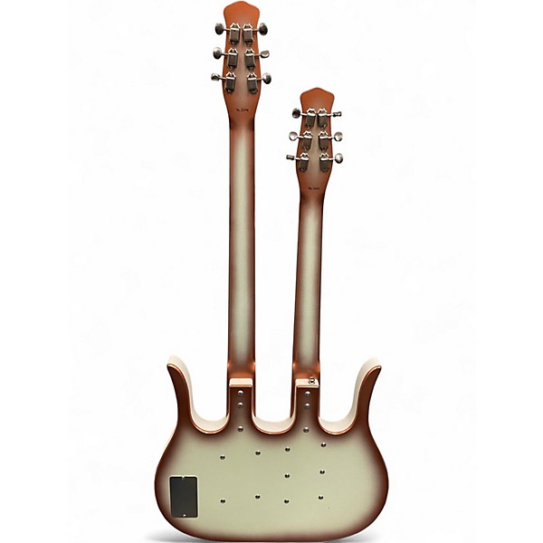 Used Jerry Jones Neptune Double Neck Copper Burst Solid Body Electric Guitar