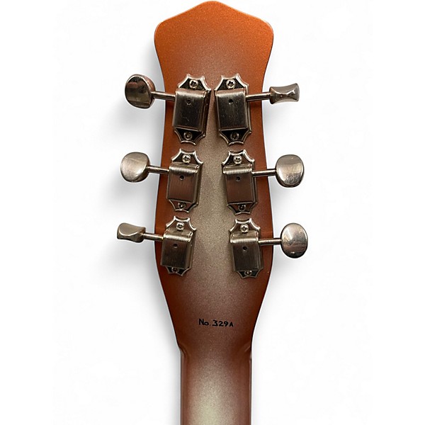 Used Jerry Jones Neptune Double Neck Copper Burst Solid Body Electric Guitar