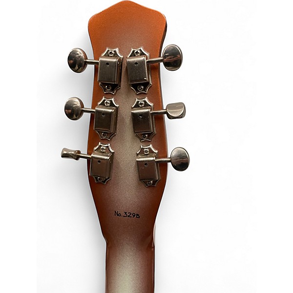 Used Jerry Jones Neptune Double Neck Copper Burst Solid Body Electric Guitar