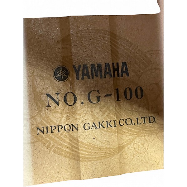 Used Yamaha No. G-100 Natural Classical Acoustic Guitar