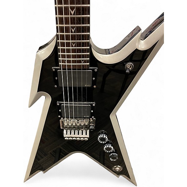 Used Dean Dimebag Razorback BLACK AND GREY Solid Body Electric Guitar