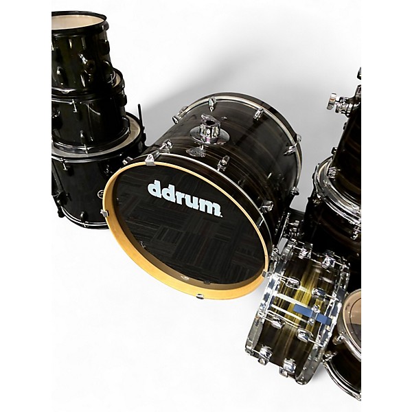 Used ddrum 7 Piece Dominion Birch Brushed Olive Drum Kit
