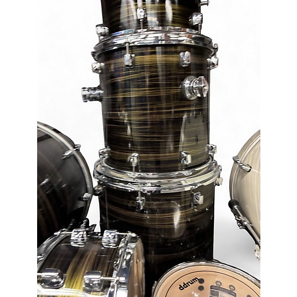 Used ddrum 7 Piece Dominion Birch Brushed Olive Drum Kit