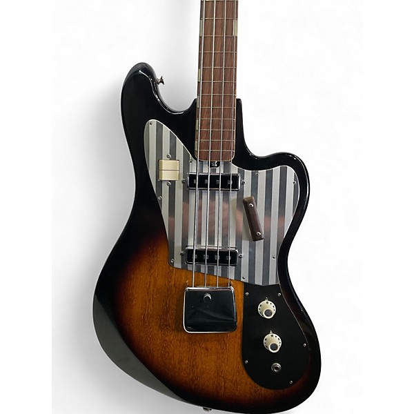 Vintage 1964 Silvertone 1438 3 Color Sunburst Electric Bass Guitar