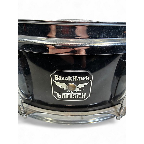 Used Gretsch Drums 14in black hawk snare drum black Drum