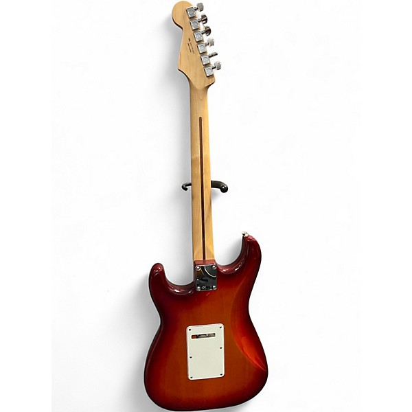 Used 2017 Fender Standard Stratacoustic Plus Top Candy Red Burst Solid Body Electric Guitar