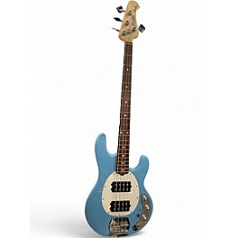 Used Sterling by Music Man Ray4 Blue Electric Bass Guitar