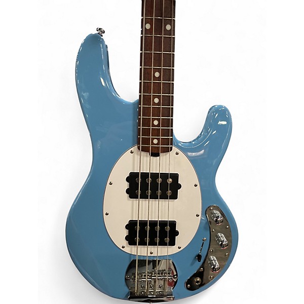 Used Sterling by Music Man Ray4 Blue Electric Bass Guitar