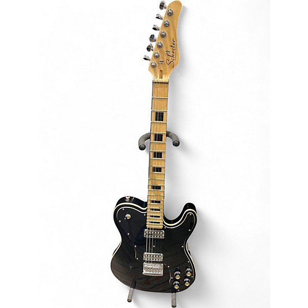 Used 2022 Schecter Guitar Research PT Fastback Black Solid Body Electric Guitar