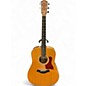 Used Taylor 210E DLX Vintage Natural Acoustic Electric Guitar thumbnail