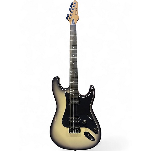 Used Kiesel Delos Vintage Cream w/ Thin Transparent Black Burst Solid Body Electric Guitar