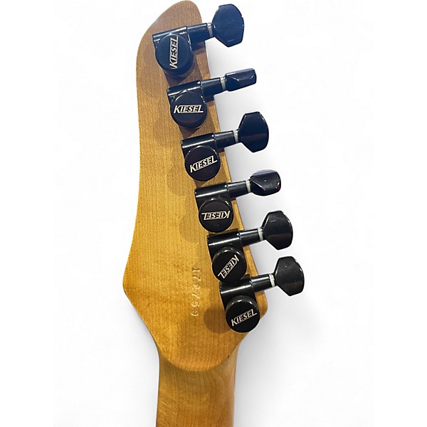 Used Kiesel Delos Vintage Cream w/ Thin Transparent Black Burst Solid Body Electric Guitar