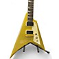 Used ESP LTD Kirk Hammett KH-V Metallic Gold Sparkle Solid Body Electric Guitar