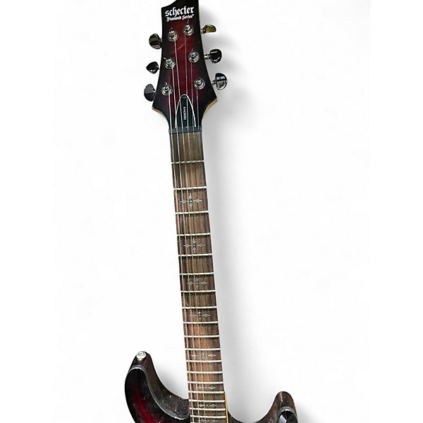 Used Schecter Guitar Research Demon 6 RED Solid Body Electric Guitar