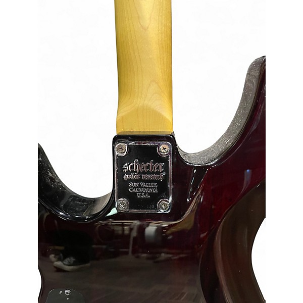 Used Schecter Guitar Research Demon 6 RED Solid Body Electric Guitar