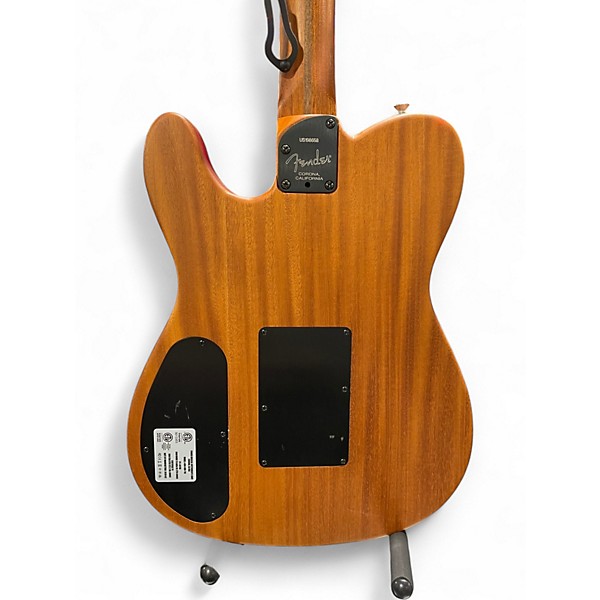 Used Fender American Acoustasonic Telecaster Sunburst Acoustic Electric Guitar