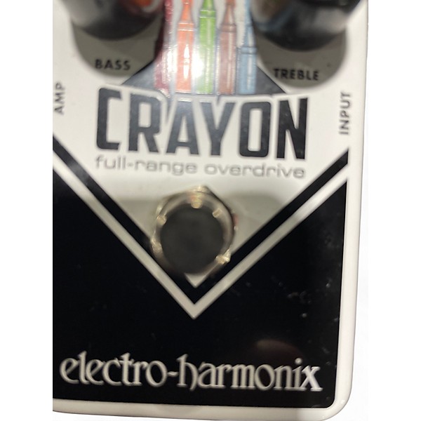 Used Electro-Harmonix Crayon Full Range Overdrive Effect Pedal