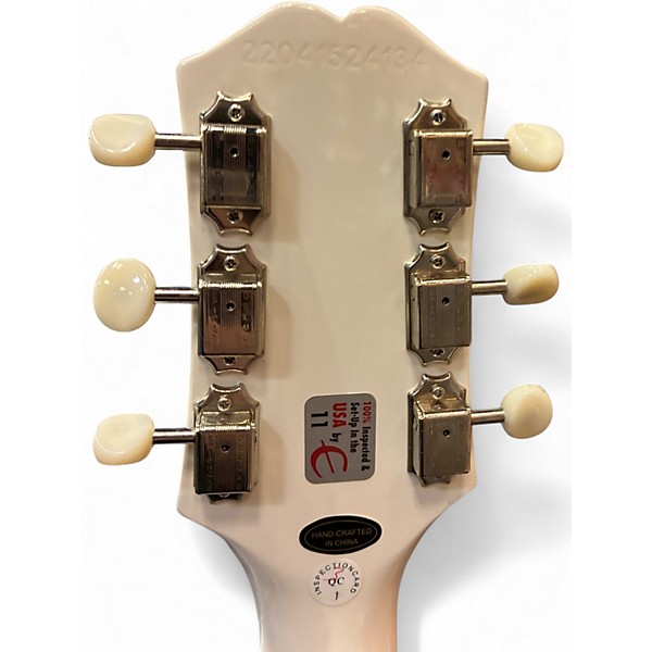 Used Epiphone 50th Anniversary 1962 Reissue Crestwood Custom Polar White Solid Body Electric Guitar