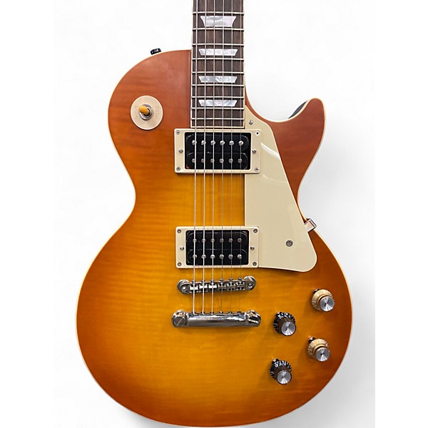 Used 2024 Epiphone Les Paul Custom Iced Tea Solid Body Electric Guitar