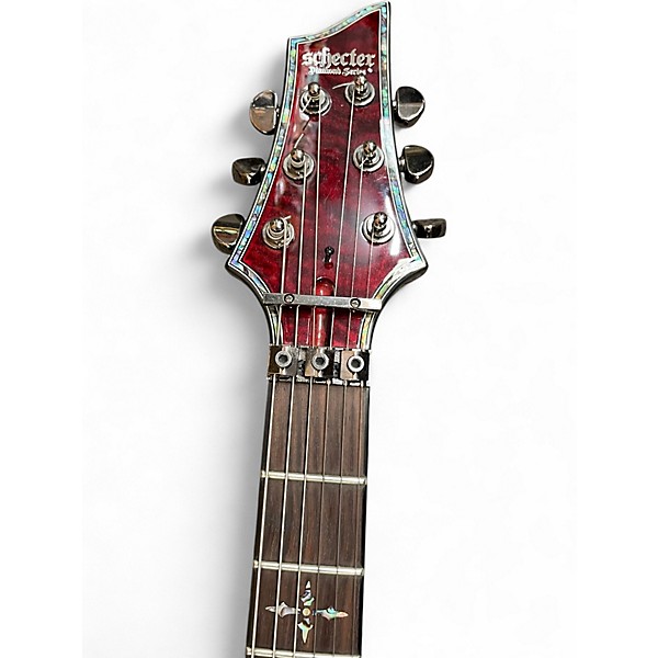Used Schecter Guitar Research Hellraiser C1 FR Black Cherry Solid Body Electric Guitar