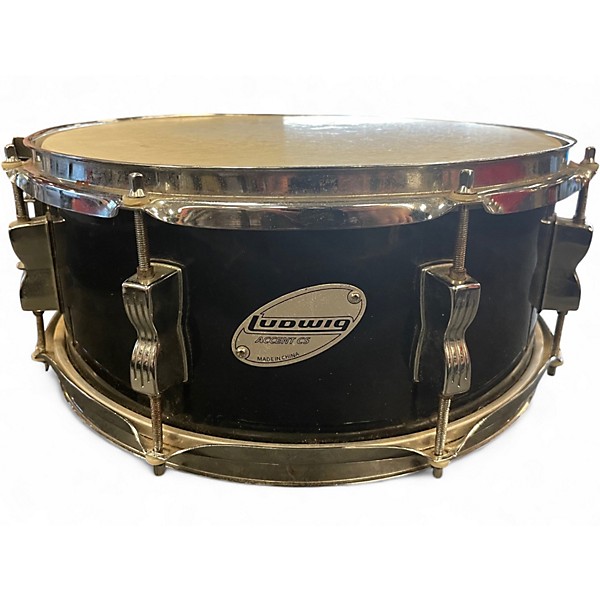 Used Ludwig 5.5X14 Accent CS Snare Black Drum