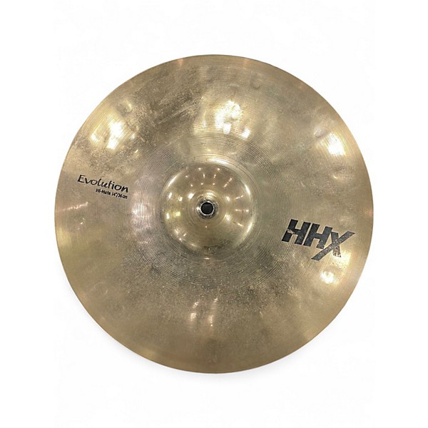 Used SABIAN 14in HHX Evolution Hi Hat Top AND BOTTOM Cymbal