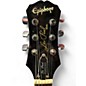 Used 2000s Epiphone Les Paul Standard Ebony Solid Body Electric Guitar