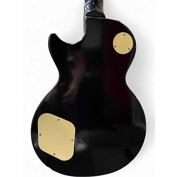 Used 2000s Epiphone Les Paul Standard Ebony Solid Body Electric Guitar