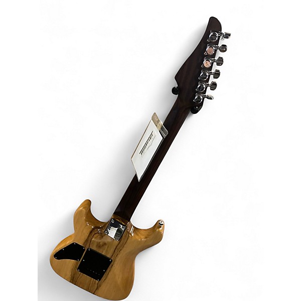 Used Suhr Modern Carve Top Blue Ghost Flames Solid Body Electric Guitar