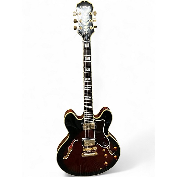 Used Epiphone SHERATON Tobacco Hollow Body Electric Guitar