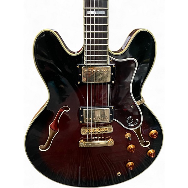 Used Epiphone SHERATON Tobacco Hollow Body Electric Guitar