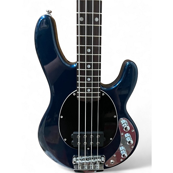 Used Sterling by Music Man STING RAY Blue Electric Bass Guitar