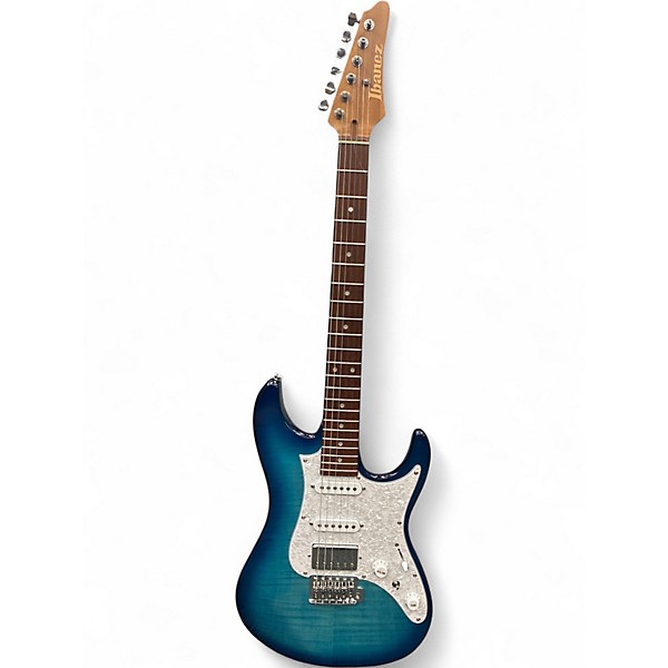 Used Ibanez AZ22S1 Blue Burst Solid Body Electric Guitar