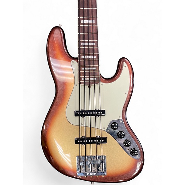Used Fender American Ultra Jazz Bass V MOCHABURST Electric Bass Guitar