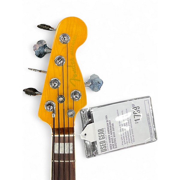 Used Fender American Ultra Jazz Bass V MOCHABURST Electric Bass Guitar