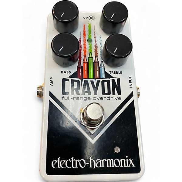 Used Electro-Harmonix Crayon Full Range Overdrive Effect Pedal