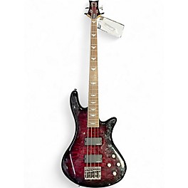 Used Schecter Guitar Research Stiletto Extreme 4 String Black Cherry Electric Bass Guitar