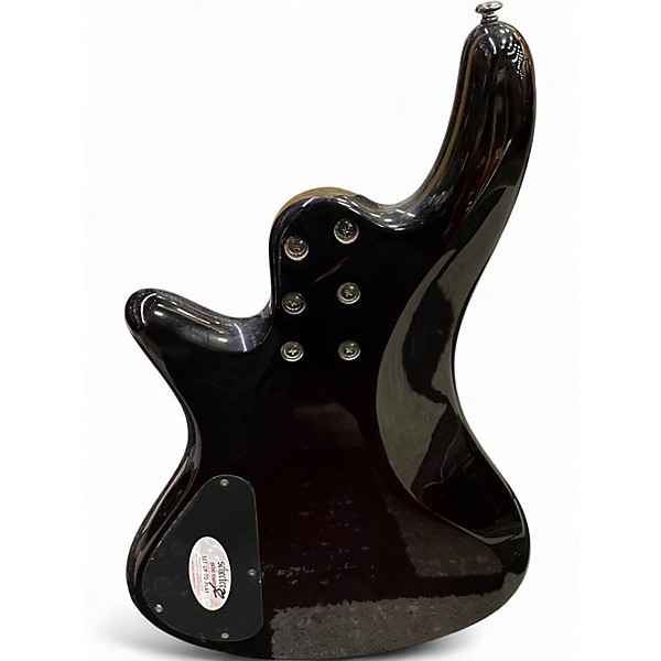 Used Schecter Guitar Research Stiletto Extreme 4 String Black Cherry Electric Bass Guitar