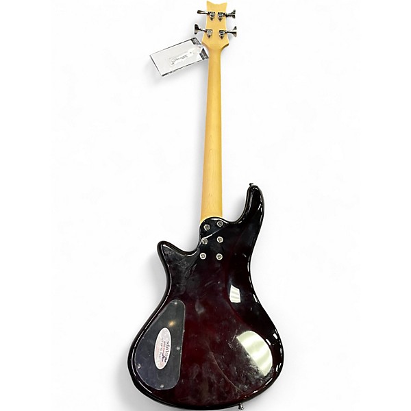 Used Schecter Guitar Research Stiletto Extreme 4 String Black Cherry Electric Bass Guitar