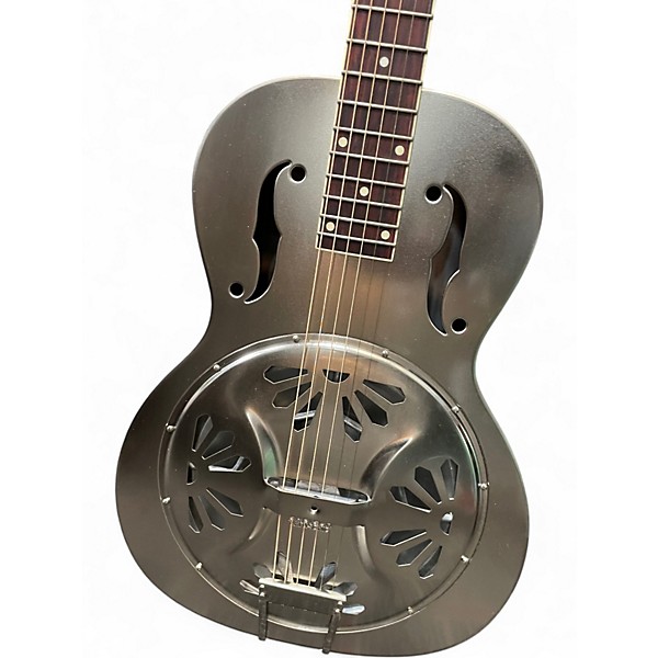Used Gretsch Guitars G9221 Silver Resonator Guitar
