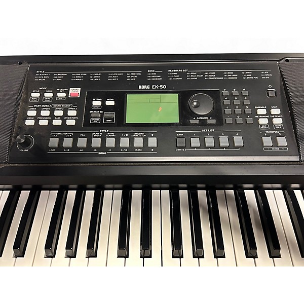Used KORG KORG EK-50 Entertainer Keyboard Black Keyboard Workstation