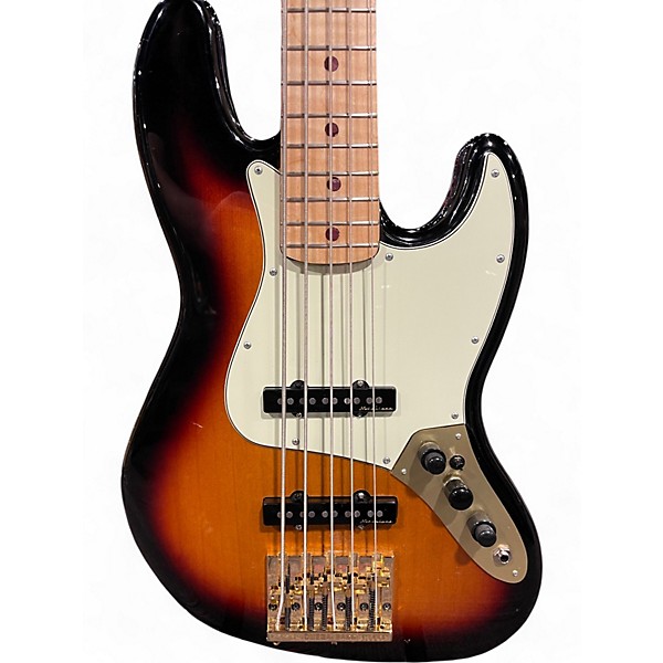 Used Fender Player Plus Jazz Bass V Sunburst Electric Bass Guitar