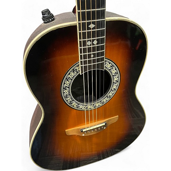Vintage 1981 Ovation 1617 Legend 2 Color Sunburst Acoustic Electric Guitar