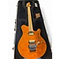 Used Ernie Ball Music Man Axis trans amber gold Solid Body Electric Guitar